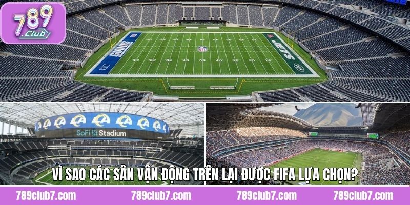 Vì sao các sân vận động trên lại được FIFA lựa chọn?